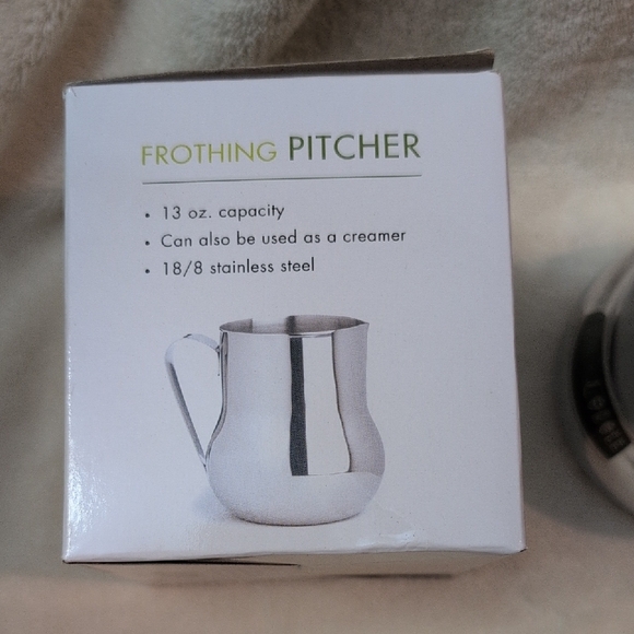 Silver Coffee & Tea Frothing Pitcher - Picture 2 of 6